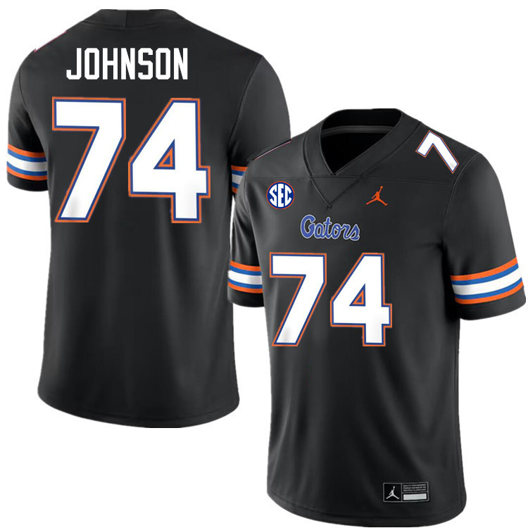 Fred Johnson Florida Jersey,Florida Gators #74 Fred Johnson Jersey Youth Uniforms-Black